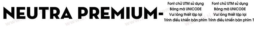 neutra premium字体转换